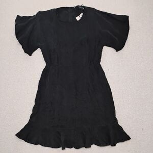 NWT Charcoal Black Dress Preppy Sophisticated Sleek Whimsygoth Minimalist Sz S